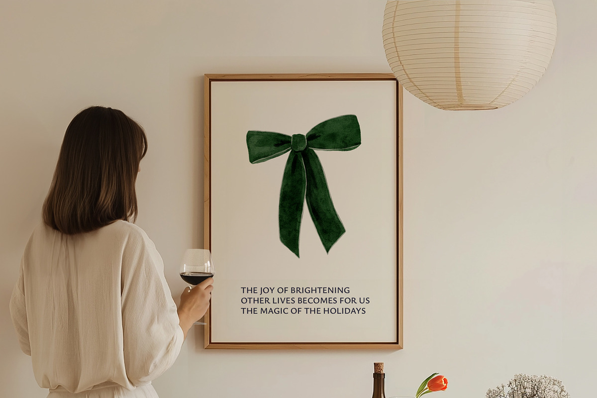 Hand-Painted Christmas Decor Garland, a Seasonal Illustration by Lana Elanor (Photo 3 of 11)