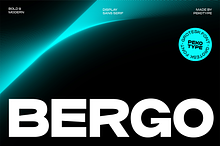 Bergo - Modern Expanded Display Font