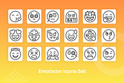 Emoticon Icons Set - Line, an Outline Icon by Kmg Design (Thumbnail 3 of 3)