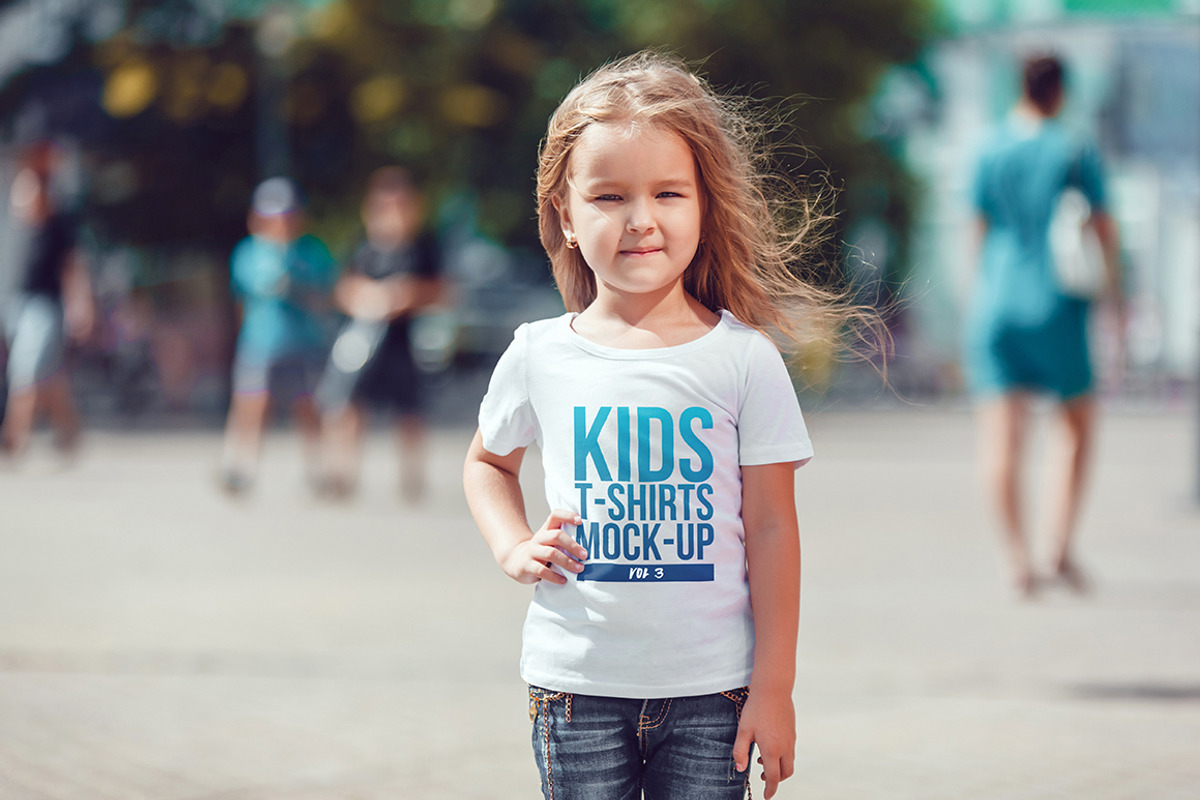 Kids T-Shirt Mock-Up Vol 3, a Shirt Mockup by Freeman Studio (Photo 10 of 12)