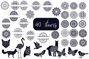 Mandala Bundle- 40 hand-drawn item, an Object Graphic by TatianaCociorva (Thumbnail 2 of 9)