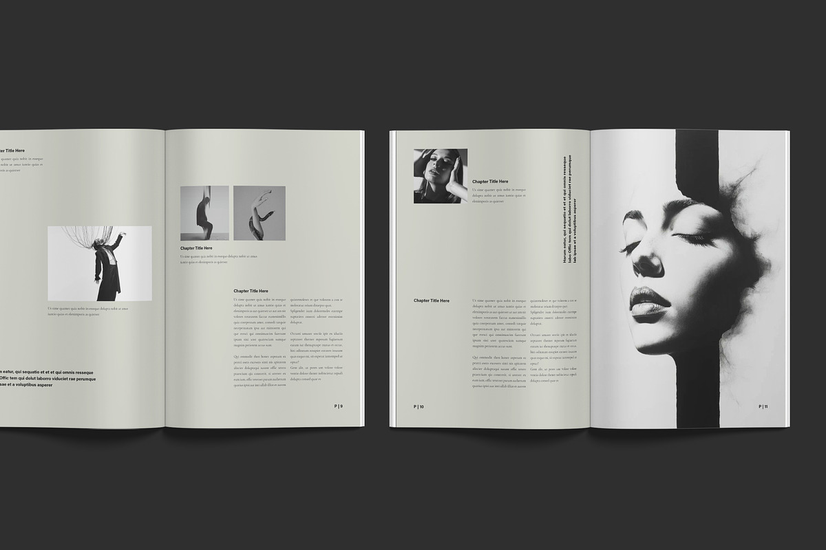 Book Title Layout Design Template, a Brochure Template by NorthPeak (Photo 5 of 16)
