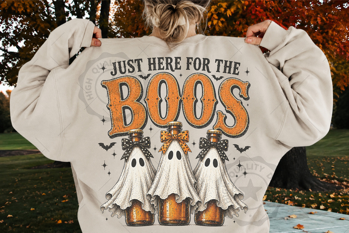 Just Here for the Boos Halloween PNG, a Seasonal Illustration by OK Design (Photo 2 of 5)