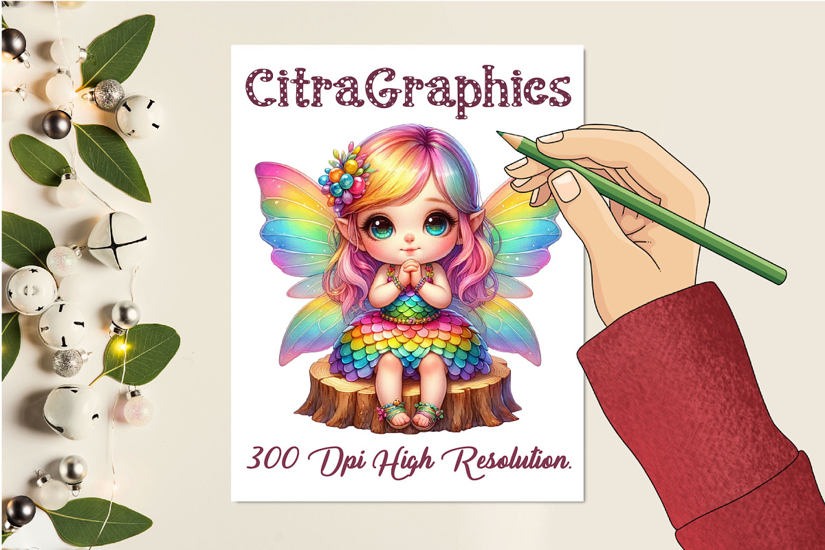 Watercolor Valentine Gnome Clipart, an Illustration by CitraGraphics (Photo 4 of 6)