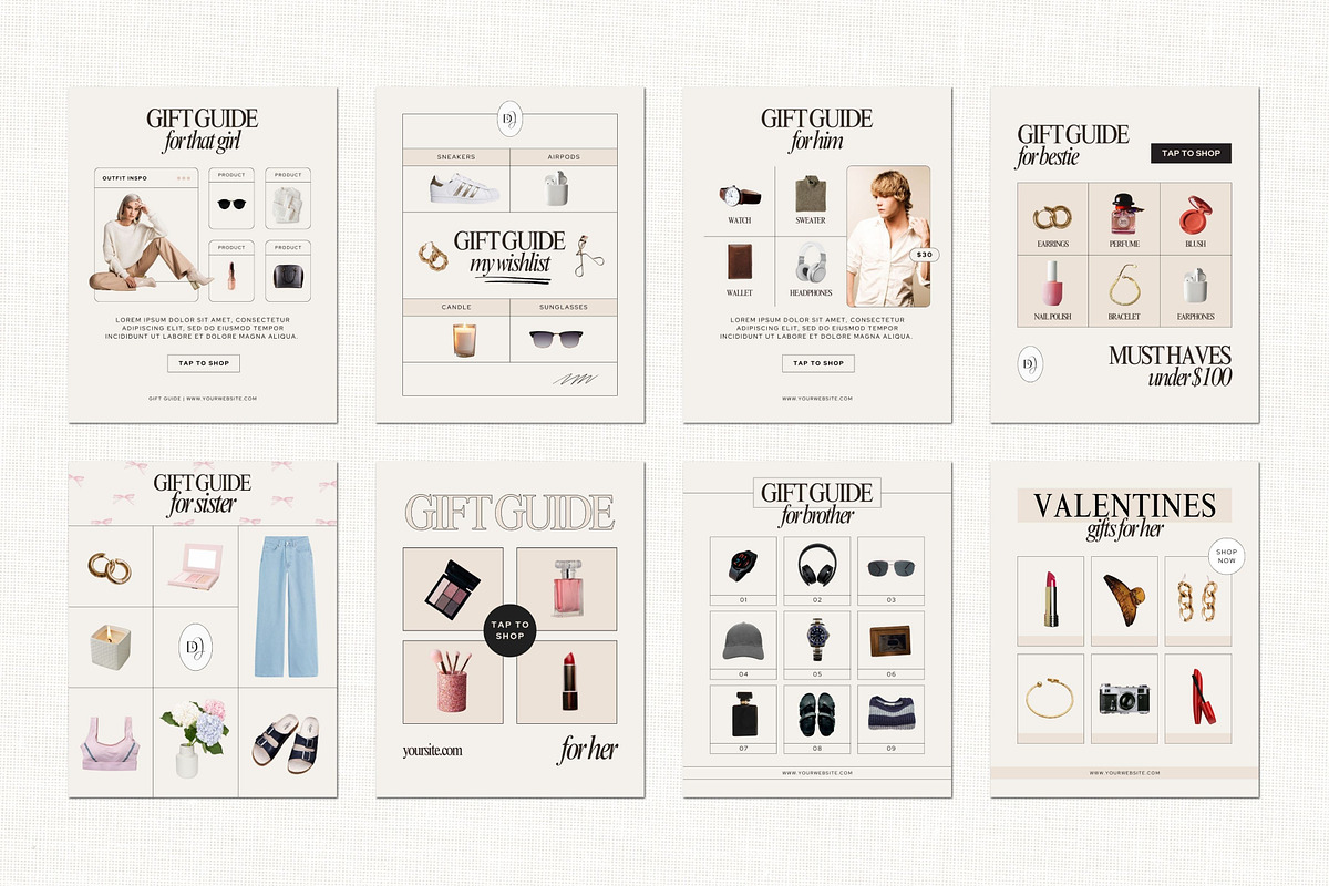 Gift Guide LTK Canva Template, a Social Media Template by Deb Creative Studio (Photo 4 of 10)