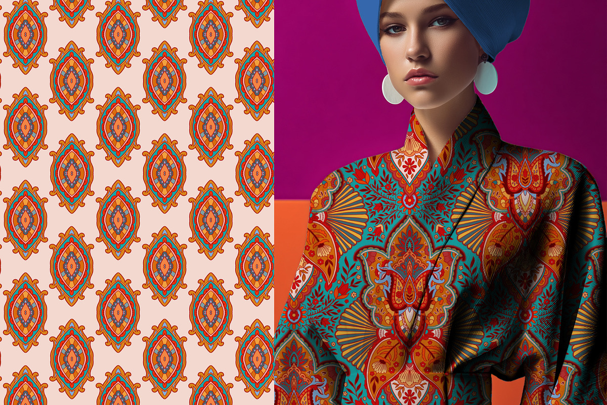 Vintage Boho & Folk Patterns, a Pattern Graphic by Sonulkaster (Photo 9 of 12)