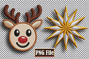 Christmas Embroidery Clipart Bundle, a Seasonal Illustration by protabsorkar11 (Thumbnail 3 of 10)