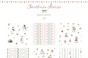 Christmas Stories Watercolor Animals, a Seasonal Illustration by Kreker Kate (Thumbnail 8 of 12)
