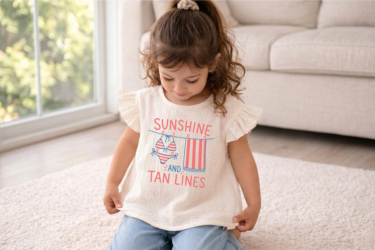 Sunshine and Tan Lines PNG, an Illustration by Canvas Craft (Photo 5 of 6)