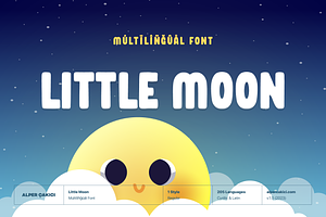 Little Moon Handmade Display Font, a Handwritten Font by alpercakici