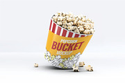 Popcorn Bucket & Cup Mock-Up, a Product Mockup by DesignRushMarket (Thumbnail 7 of 9)