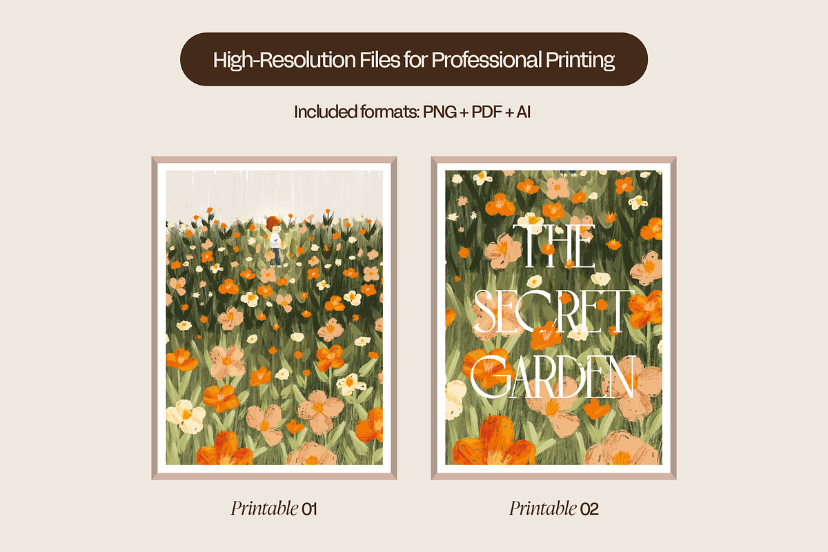 Secret Garden - Printable, a Decorative Illustration by Carlo ilustra store (Photo 2 of 9)