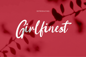 Girlfinest Script Font, a Script Font by MACK 75