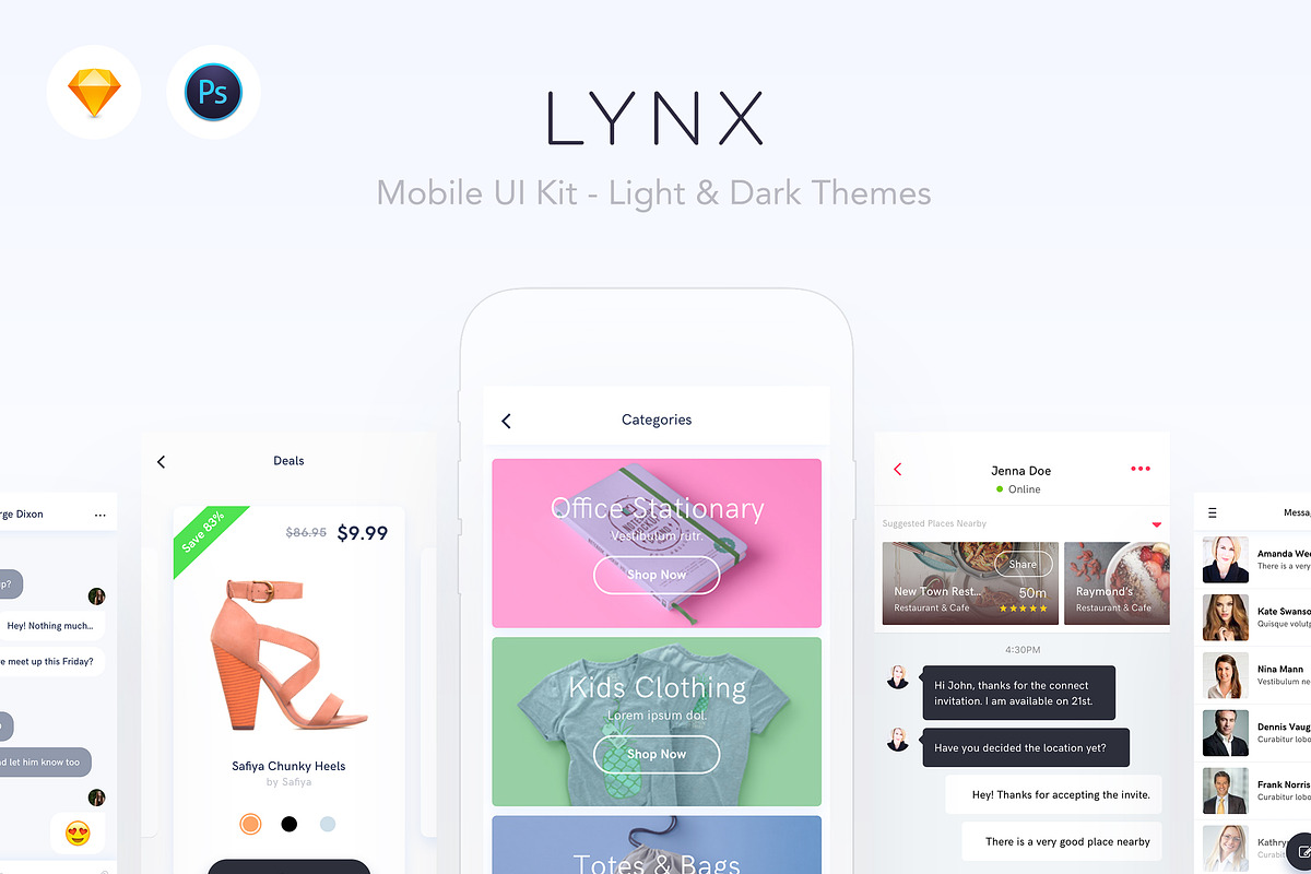 LYNX - Mobile UI Kit, an UI Kit Template by Nimart (Photo 1 of 4)
