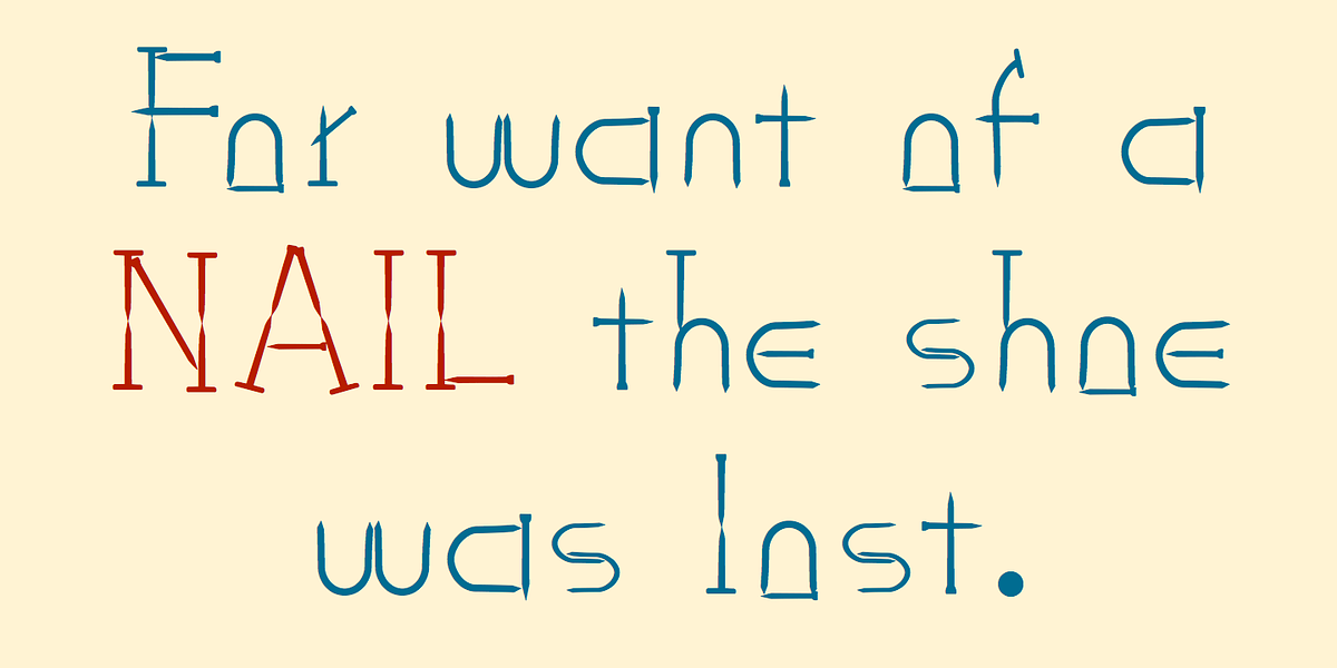 NailsNStaples, a Font by Ingrimayne Type (Photo 4 of 6)