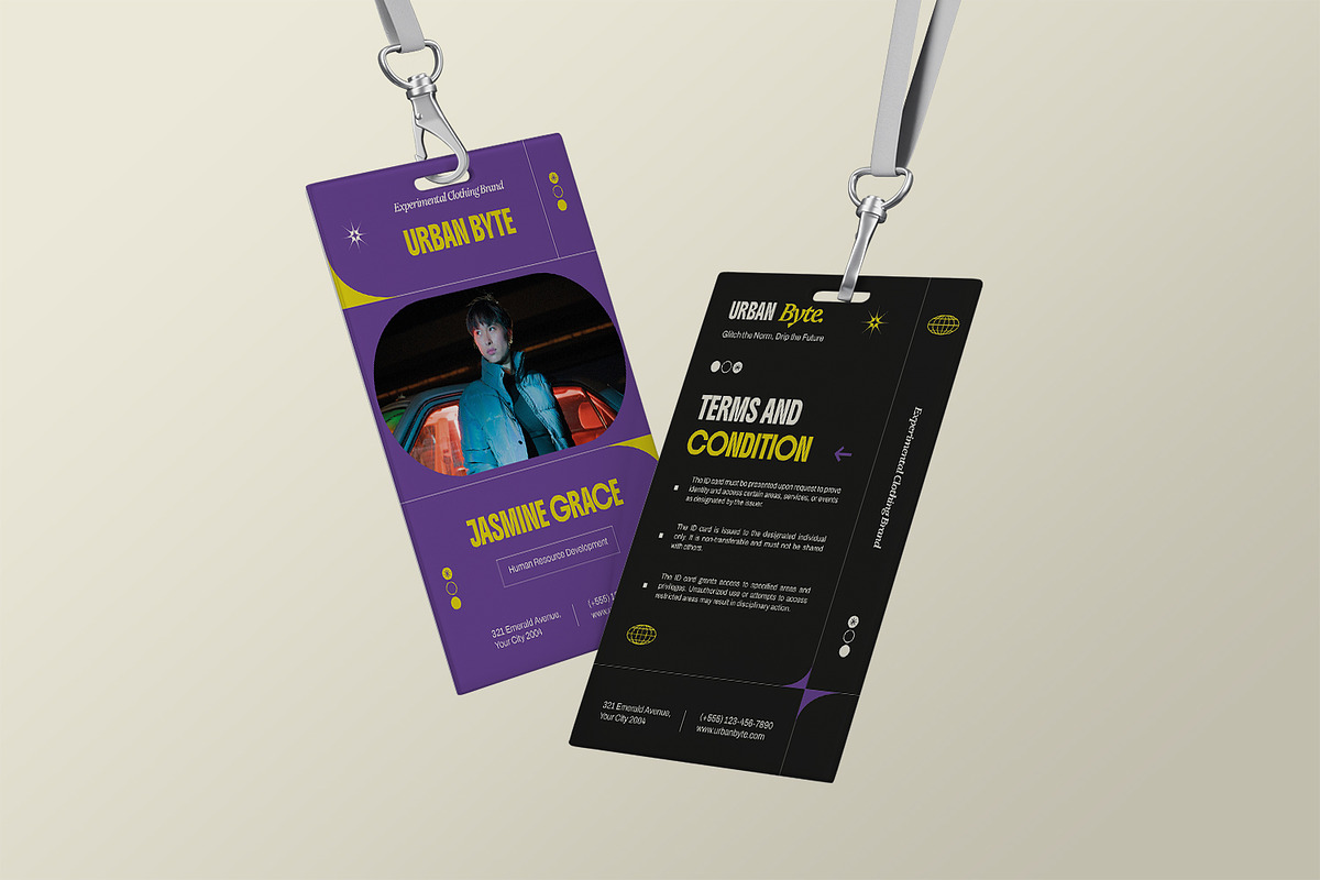 Urban Byte - ID Card, a Print Template by StreaksideStd (Photo 2 of 3)