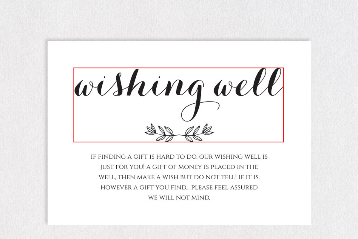 Wishing Well Card Template SHR447, an Invitation Template by Shafura_Wedding (Photo 5 of 5)