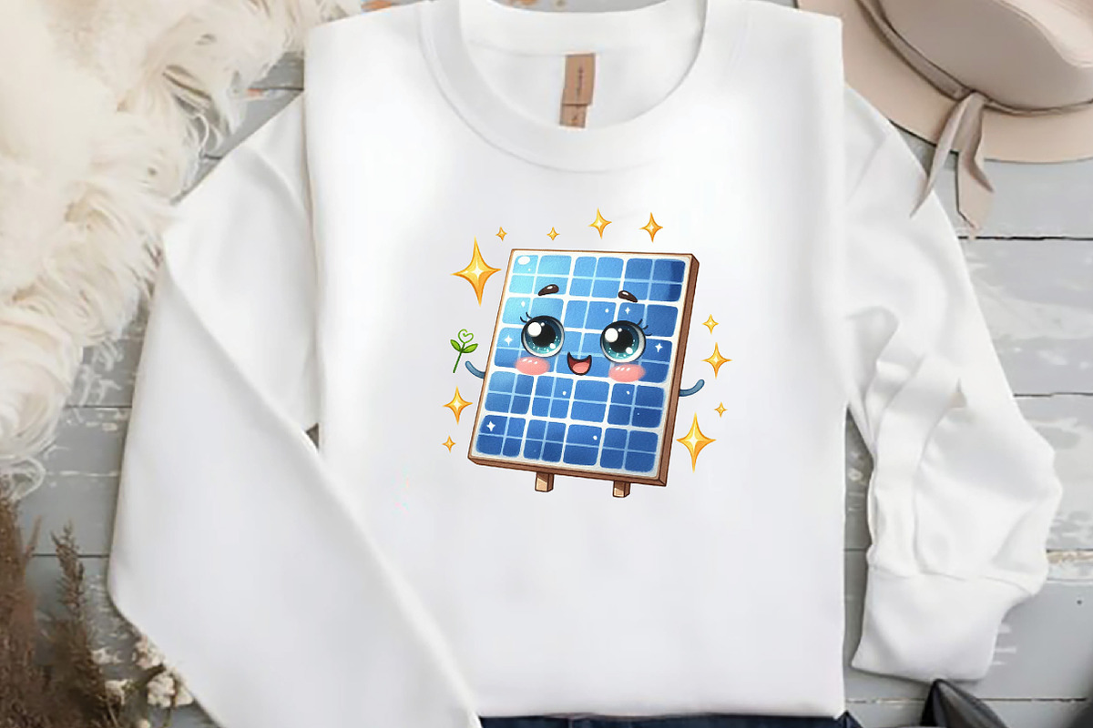 Watercolor Solar Panel Clipart, an Illustration by DreamCafeArt (Photo 6 of 7)