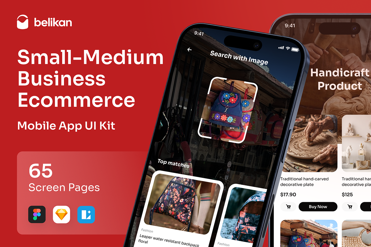 Belikan - Small Medium E-Commerce, an UI Kit Template by Agensip Design Agency (Photo 1 of 10)
