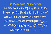 CS Raving Stamp, a Handwritten Font by Craft Supply Co. (Thumbnail 8 of 8)