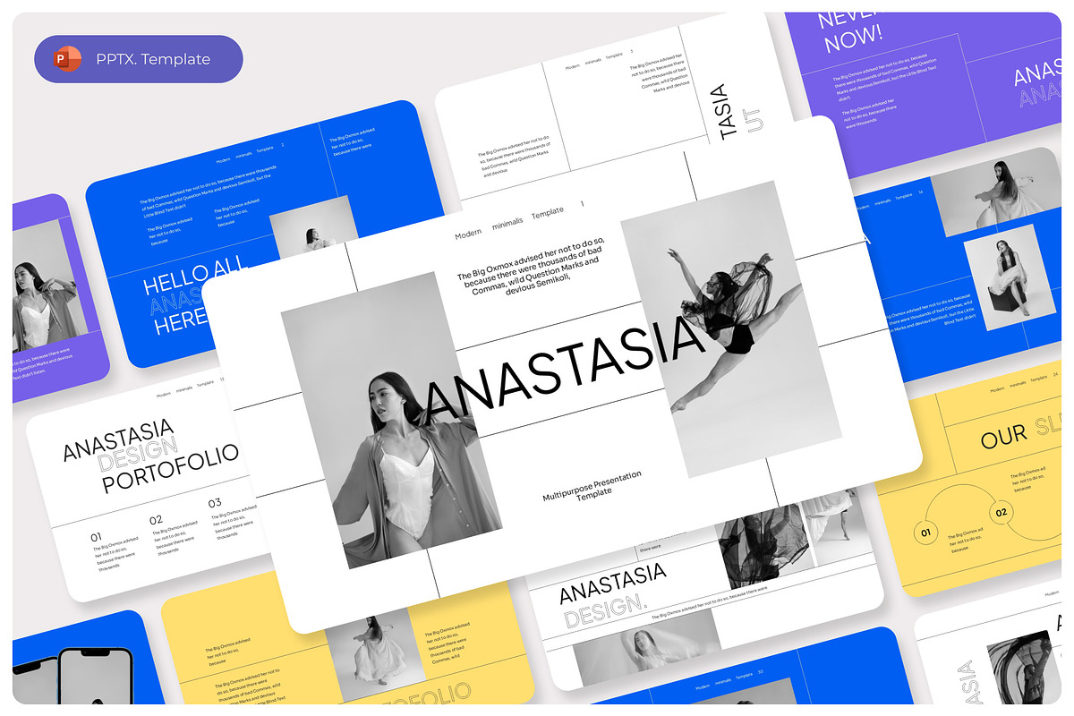 Anastasia- Multipurpose PowerPoint, a Presentation Template by Premast (Photo 1 of 4)