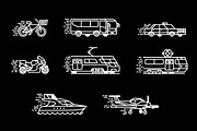 Passenger transport. Icons set, a Transportation Illustration by WINS Doodle shop (Thumbnail 10 of 10)