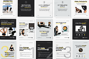 Fitness Carousel Instagram Posts, a Social Media Template by DigiPax (Thumbnail 3 of 10)