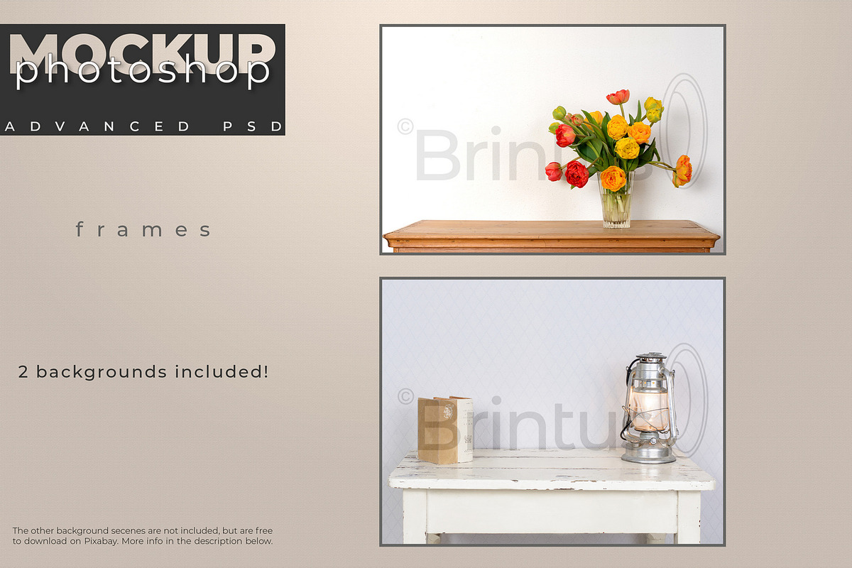 Frame Mockup | 7 PSD frames preview 4