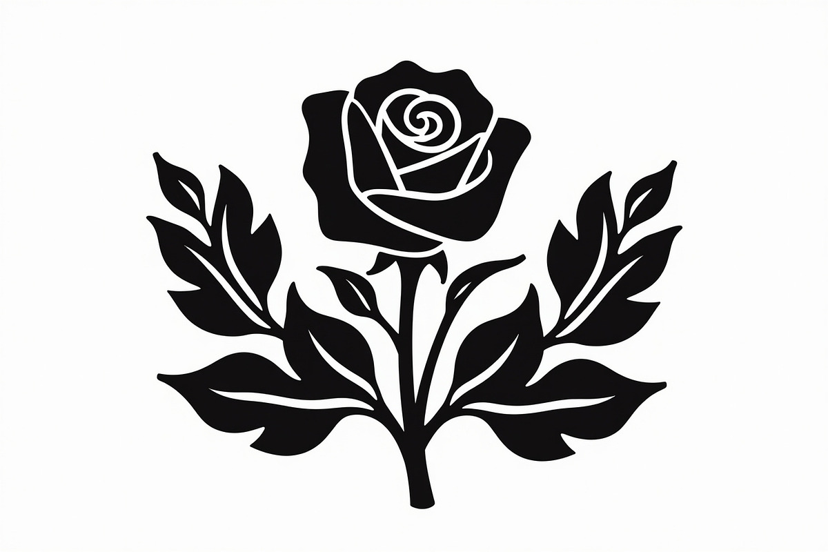 Rose Black Silhouette Decorative, an Illustration by Amazin_art (Photo 18 of 31)