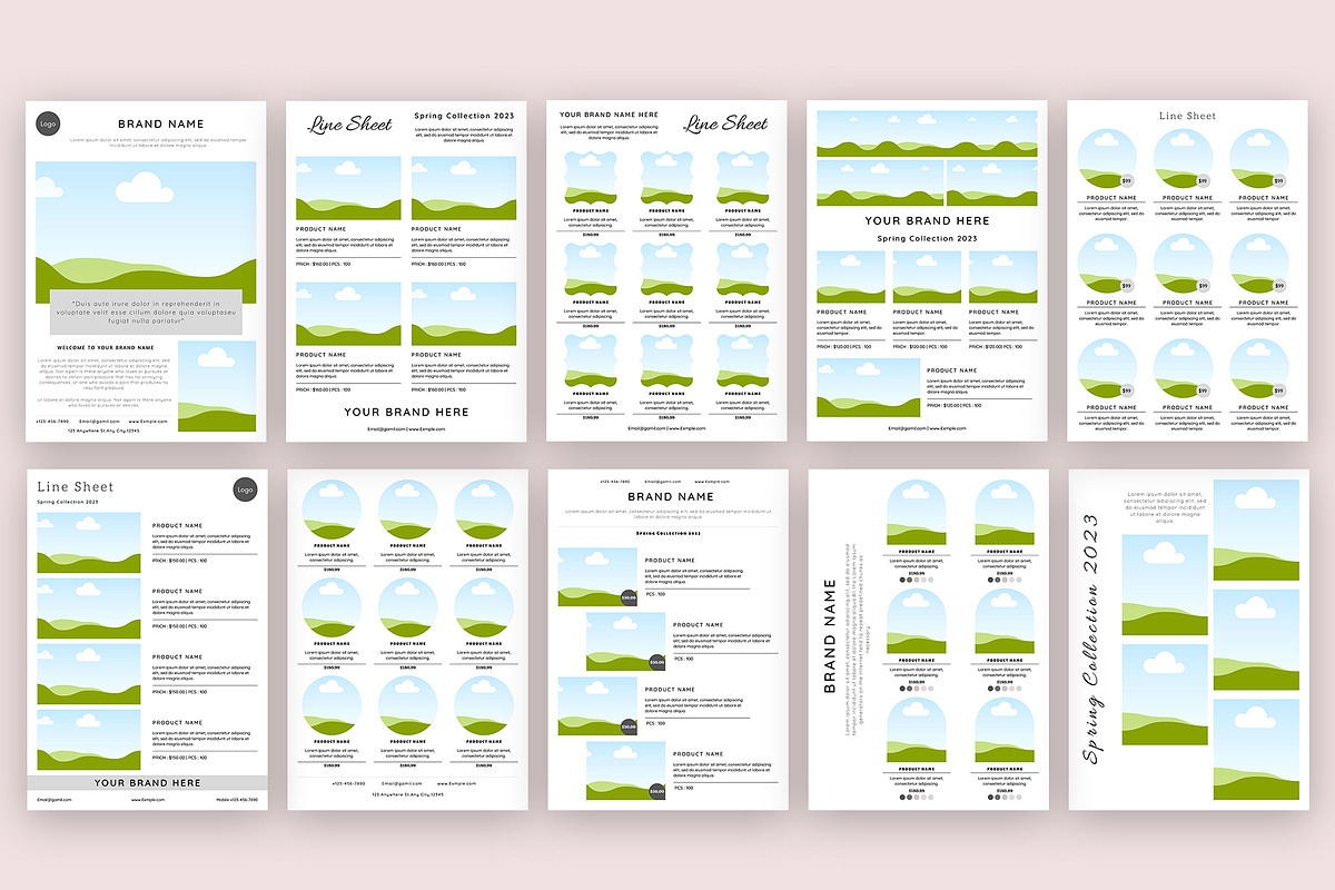 Line Sheet Template for Wholesale, a Stationery Template by Design Zone (Photo 2 of 8)