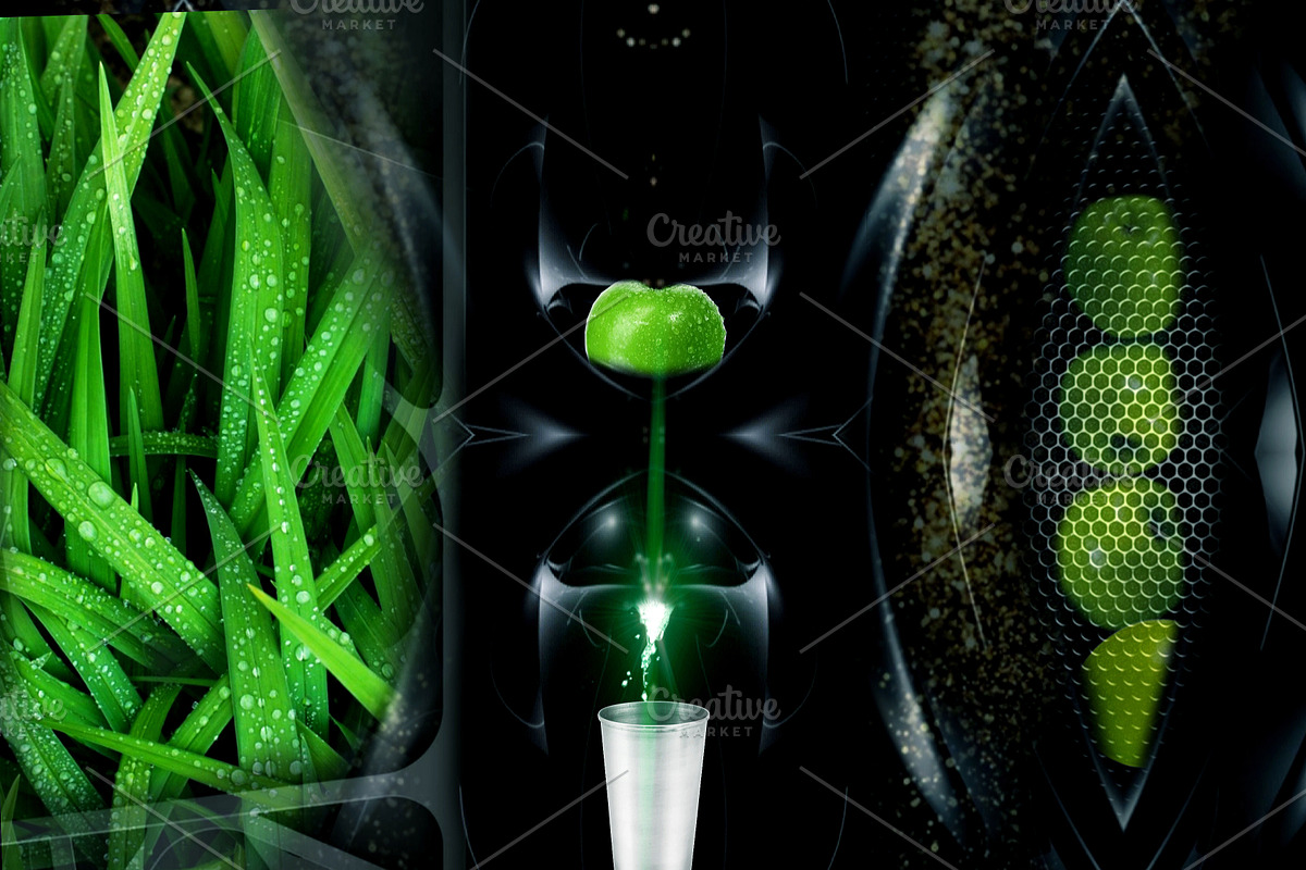 Apple drink, a Poster Template by The black alabaster
