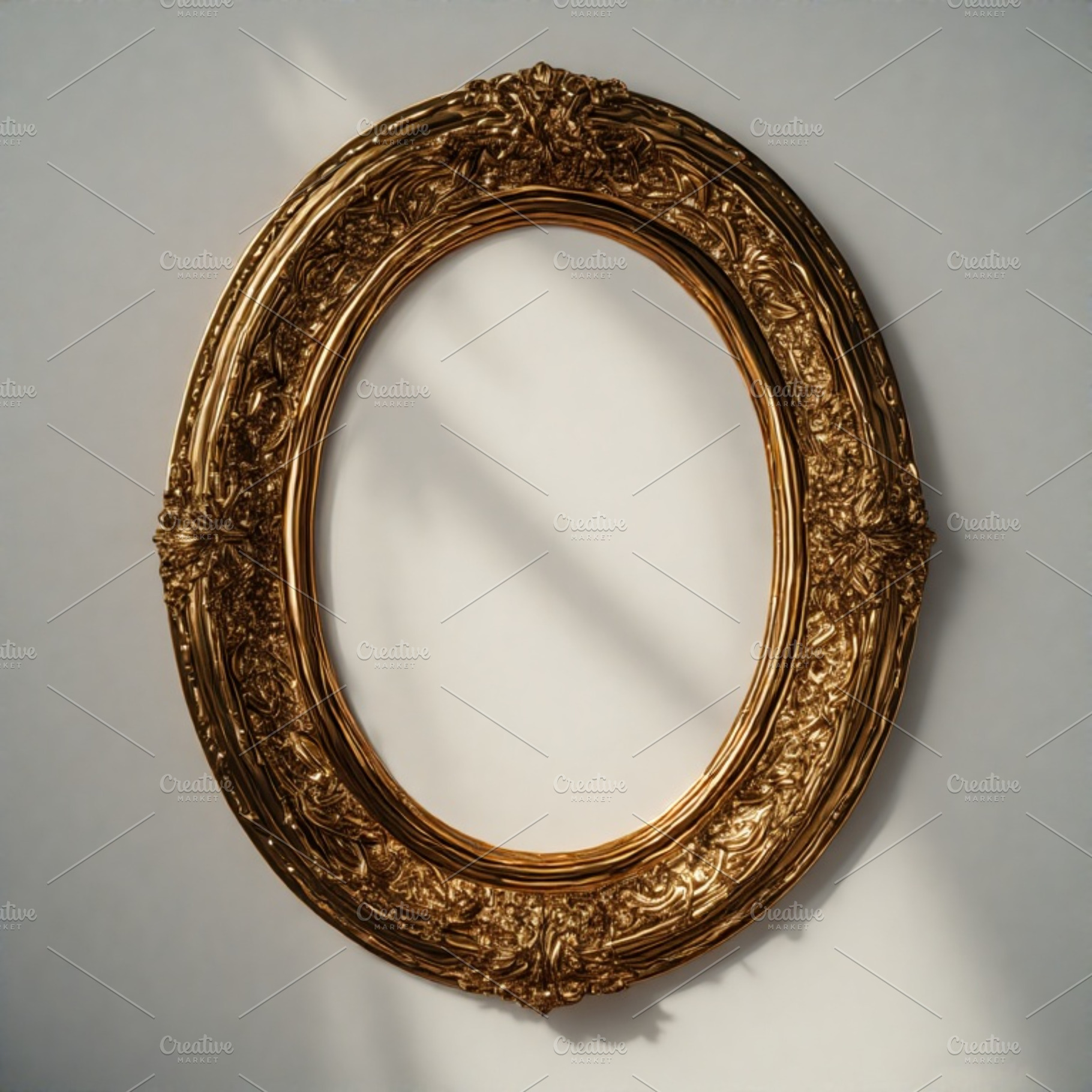 Gold frame stock image, an Abstract Photo by ComfortQ