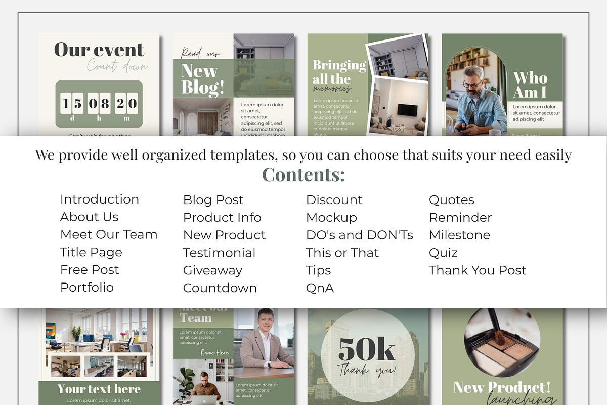 Soft Botanical Instagram Template, a Social Media Template by Everyday Perfection (Photo 3 of 8)