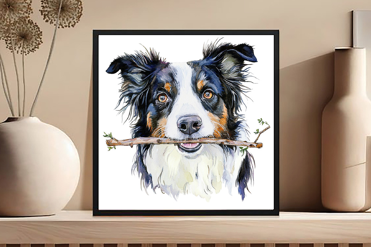 Watercolor Funny Dog Clipart Bundle, an Illustration by DreamCafeArt (Photo 5 of 7)