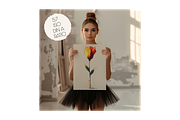BALLERINA Holding Poster Mockup, a Household Mockup by MOAROShop (Thumbnail 3 of 6)