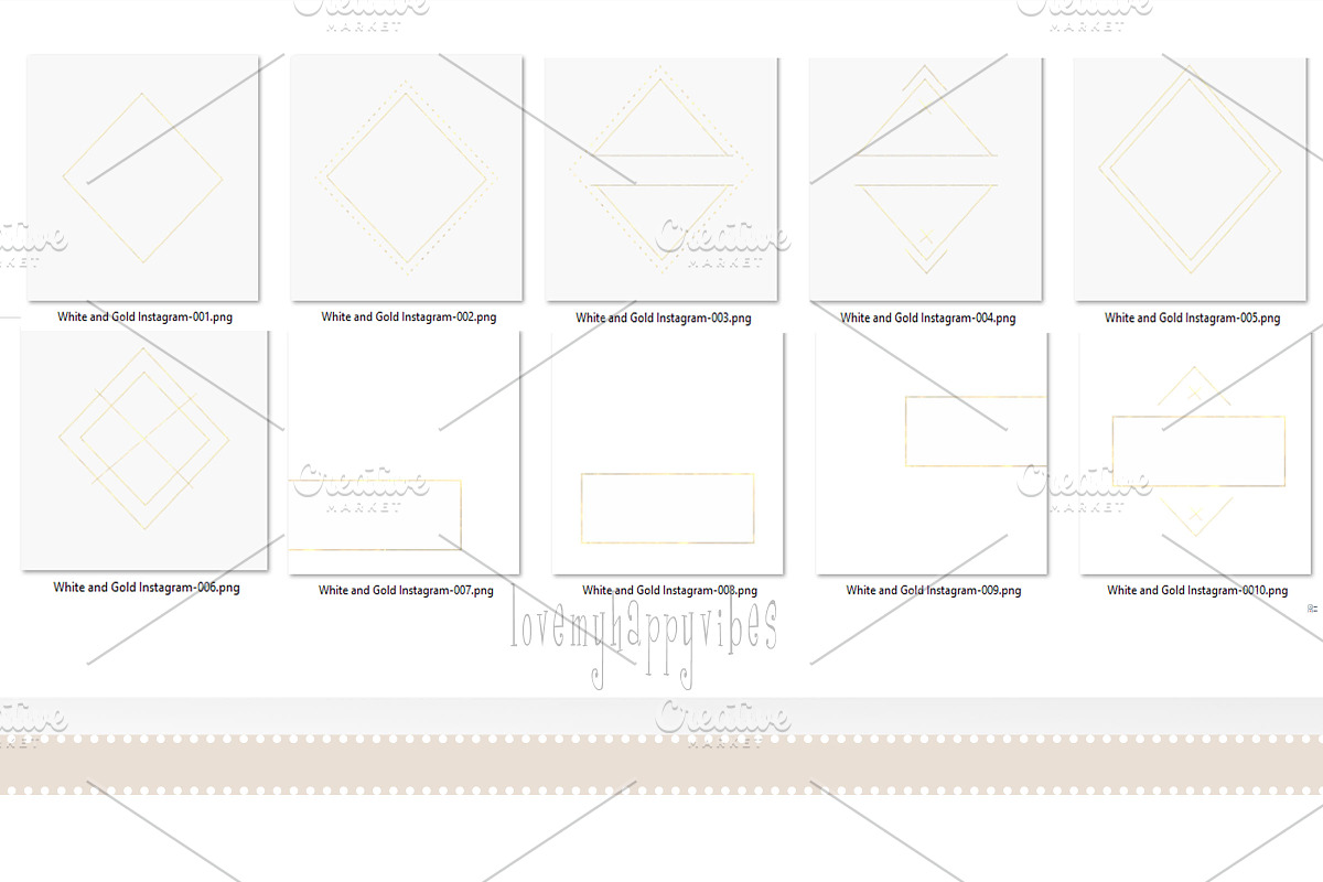 White Pumpkin Instagram Overlays, a Social Media Template by lovemyHappyVibes (Photo 4 of 4)
