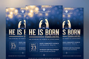 Emmanuel Christmas Flyer Poster, a Flyer Template by Godserv Designs (Thumbnail 2 of 5)