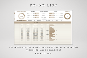 To-Do List & Monthly Calendar Sheet