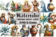 Christmas Nativity Clipart, an Illustration by Design Market (Thumbnail 1 of 3)