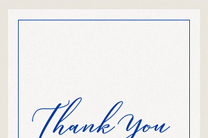 Elegant thank you card with a script message and a hand drawn fl, an Illustration by Studio ANNA