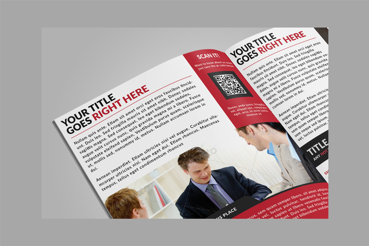 Corporate Bifold Brochure, a Brochure Template by WonderShop (Photo 5 of 5)
