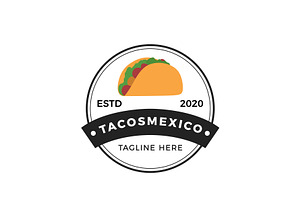 Mexico Food Tacos Logo, a Branding & Logo Template by AlvinStd