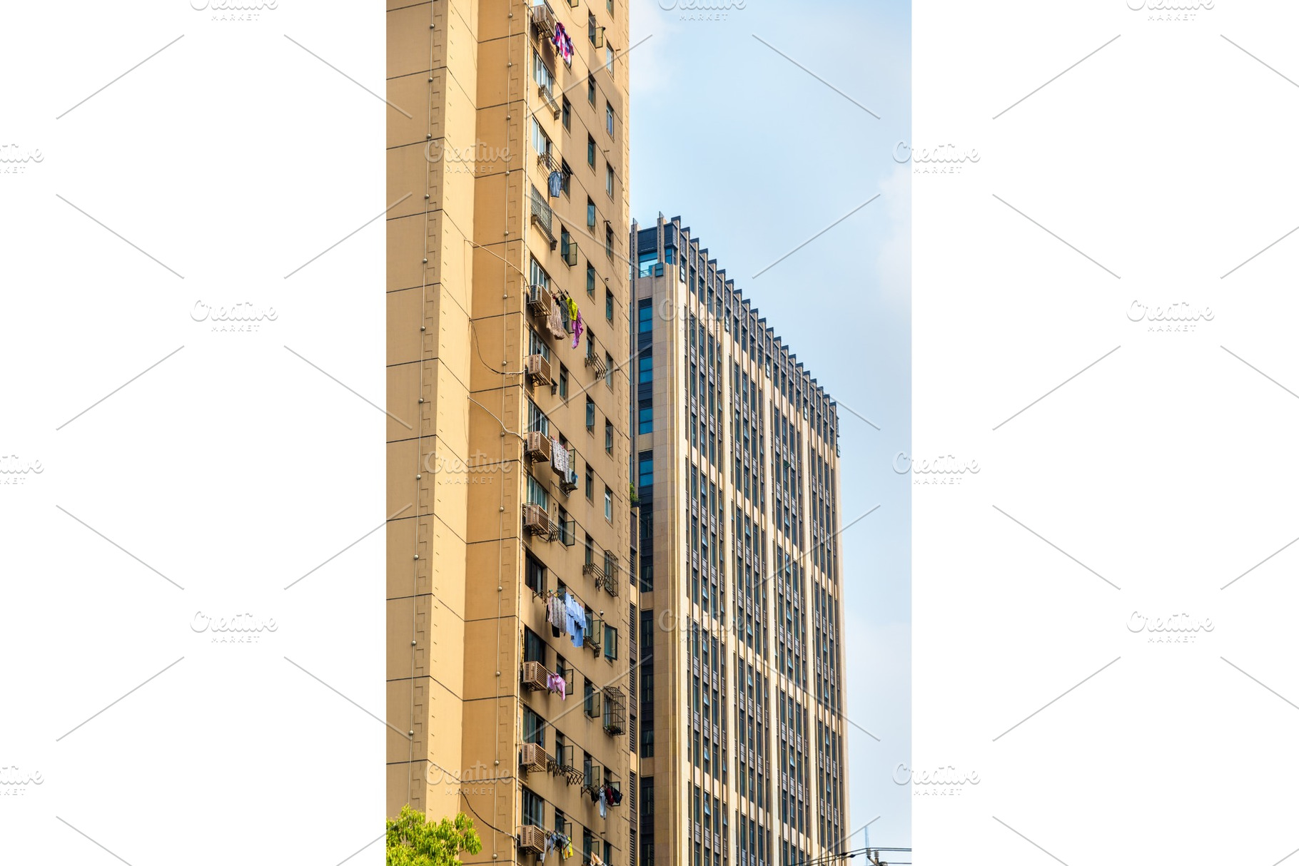 China apartment buildings in shanghai stock photo containing city and, an Architecture Photo by Leonid Andronov