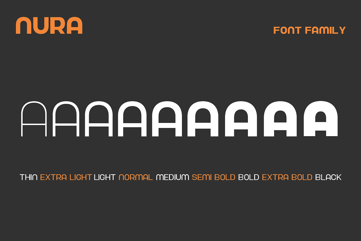 Nura - Variable Font, a Sans Serif Font by sabrcreative (Photo 3 of 15)