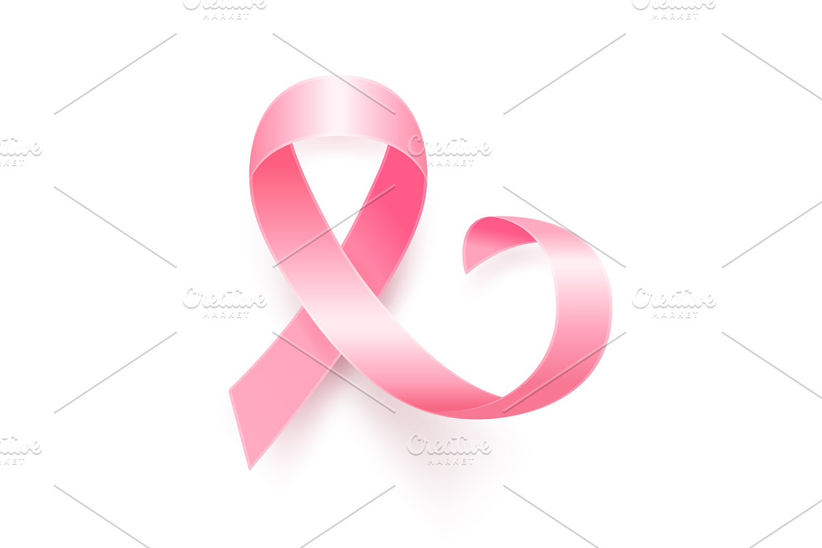 Pink ribbon, Breast Cancer Awareness, an Object Graphic by Gomolach (Photo 7 of 9)