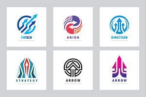 Arrow Development Business Logo Set