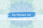 Big hand drawn Mandala set, a Decorative Illustration by natsa (Thumbnail 1 of 14)