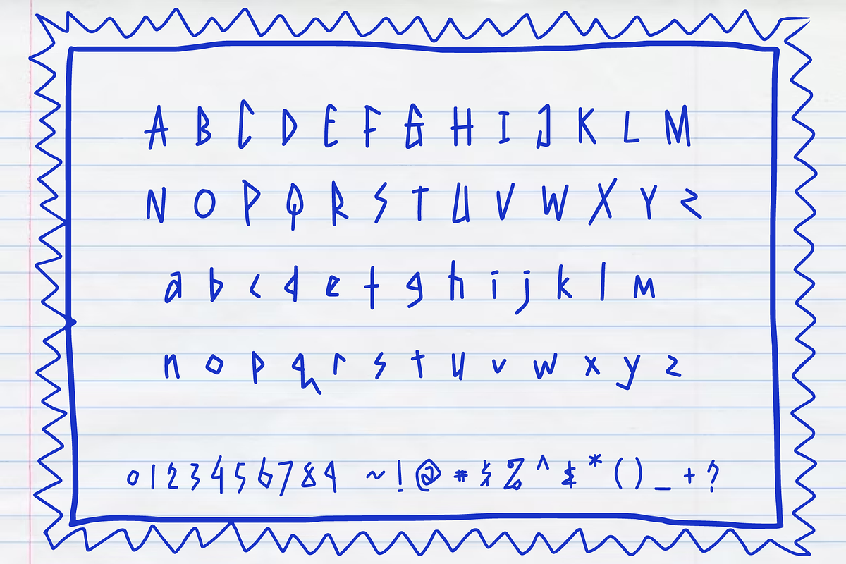 Tugirlsparow – A Pen-Crafted Font, a Handwritten Font by Badsign Type (Photo 3 of 7)