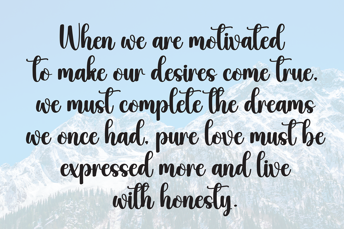 Shine | Script Font, a Handwritten Font by Scratchones (Photo 6 of 9)