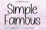 Simple Famous, a Script Font by InermediaSTUDIO (Thumbnail 1 of 8)